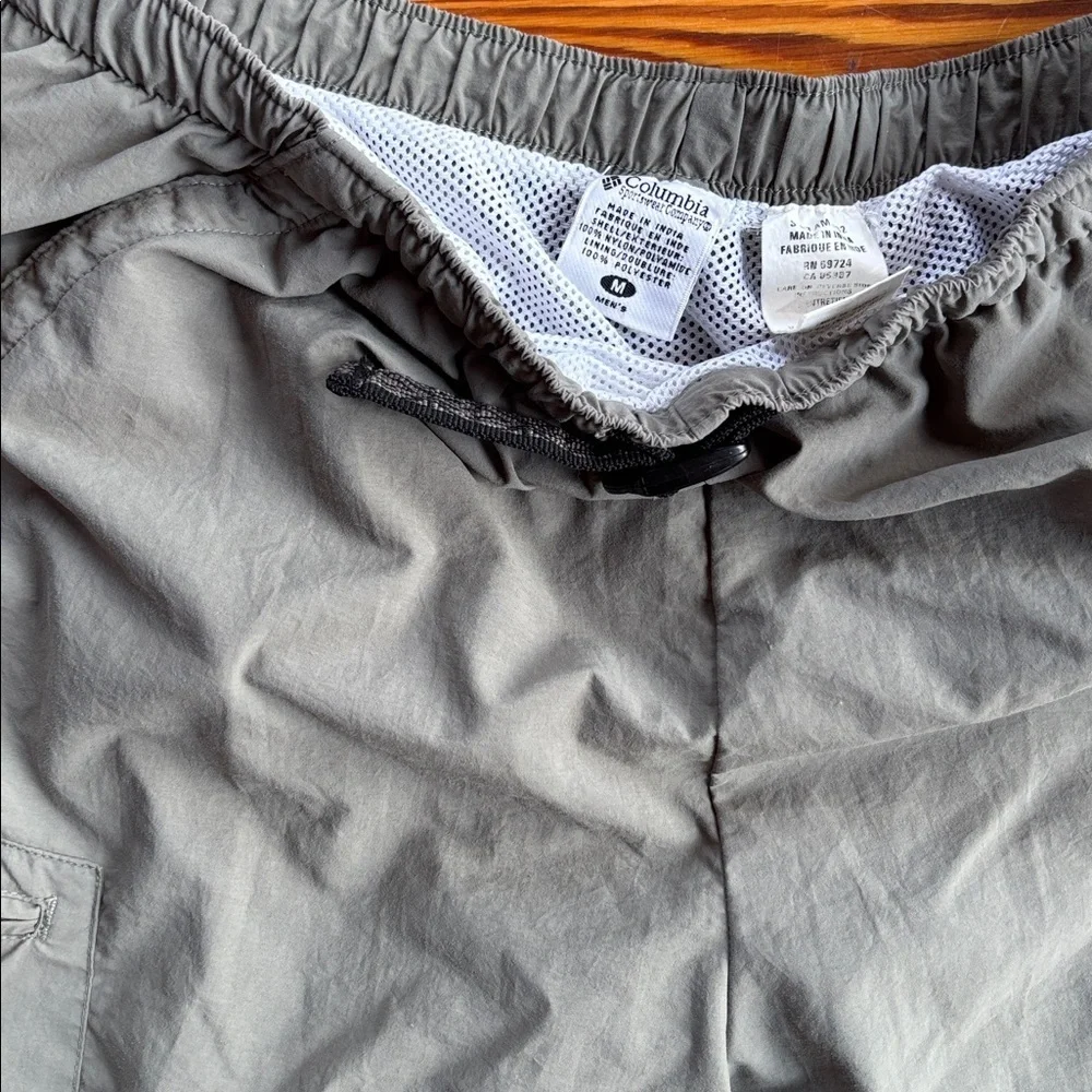Columbia Men's Packable Belted Cargo Swim Trunks In Green Size Medium